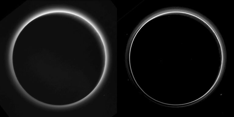 New Horizons image of Pluto's atmospheric haze layers
