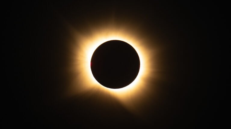 Total solar eclipse seen from San Millan de los Caballeros, Spain on August 12, 2026